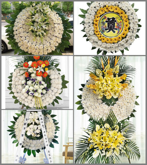 四川成都邛崃市临邛镇西江村花圈速递